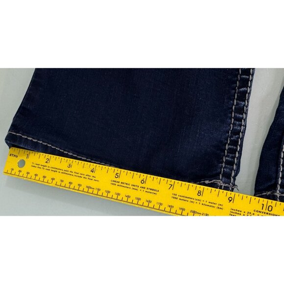 Silver Suki Jeans Women's 29X30 Bootcut Flare Leg Dark Wash Stretch Y2K - Picture 12 of 12